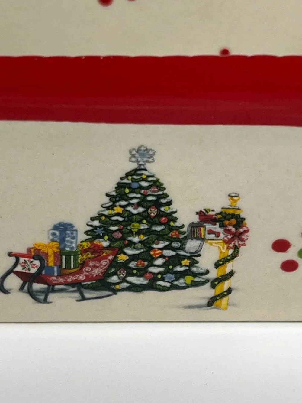 Temptations By Tara 12 OZ Mini Loaf Pan Christmas Holiday Motif Bakeware
